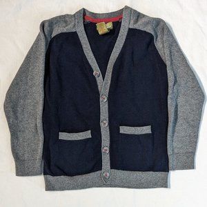 Pandemonium Navy/Grey Raglan Cardigan Sz 5T